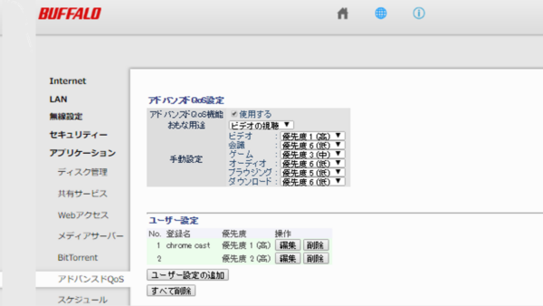 Wi Fiルーターの設定画面 ログインurlと動画視聴の設定 5ghz 優先度設定 配信とインテリアと実話の映画